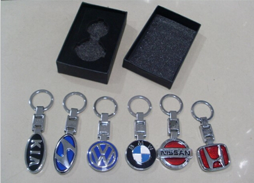 Customized Car Logo Design Metal Key Chain For Volvo