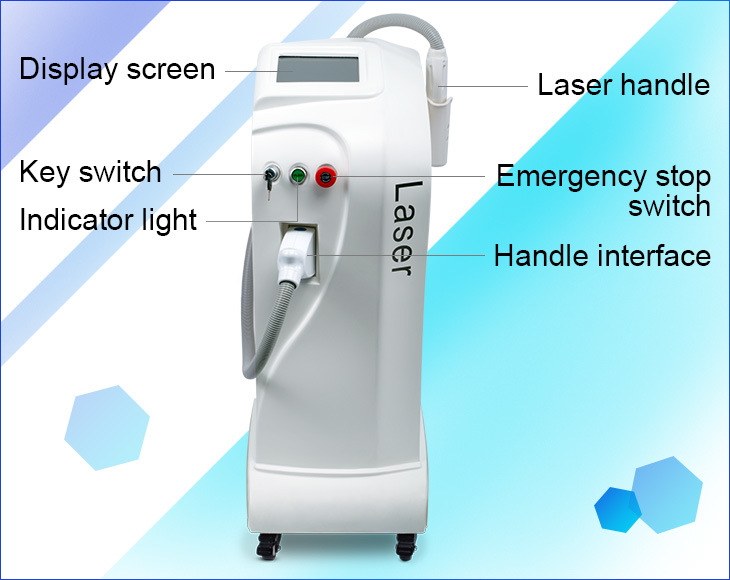 New Style Vertical ND YAG Laser Tattoo Removal Beauty Machine