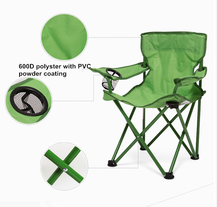 Wholesale Cheap Black Outdoor Arm Fishing Chair