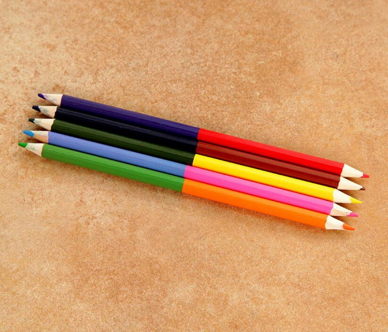 Promotional High Quality Wooden Rainbow Color Art Drawing Pencils for Painting