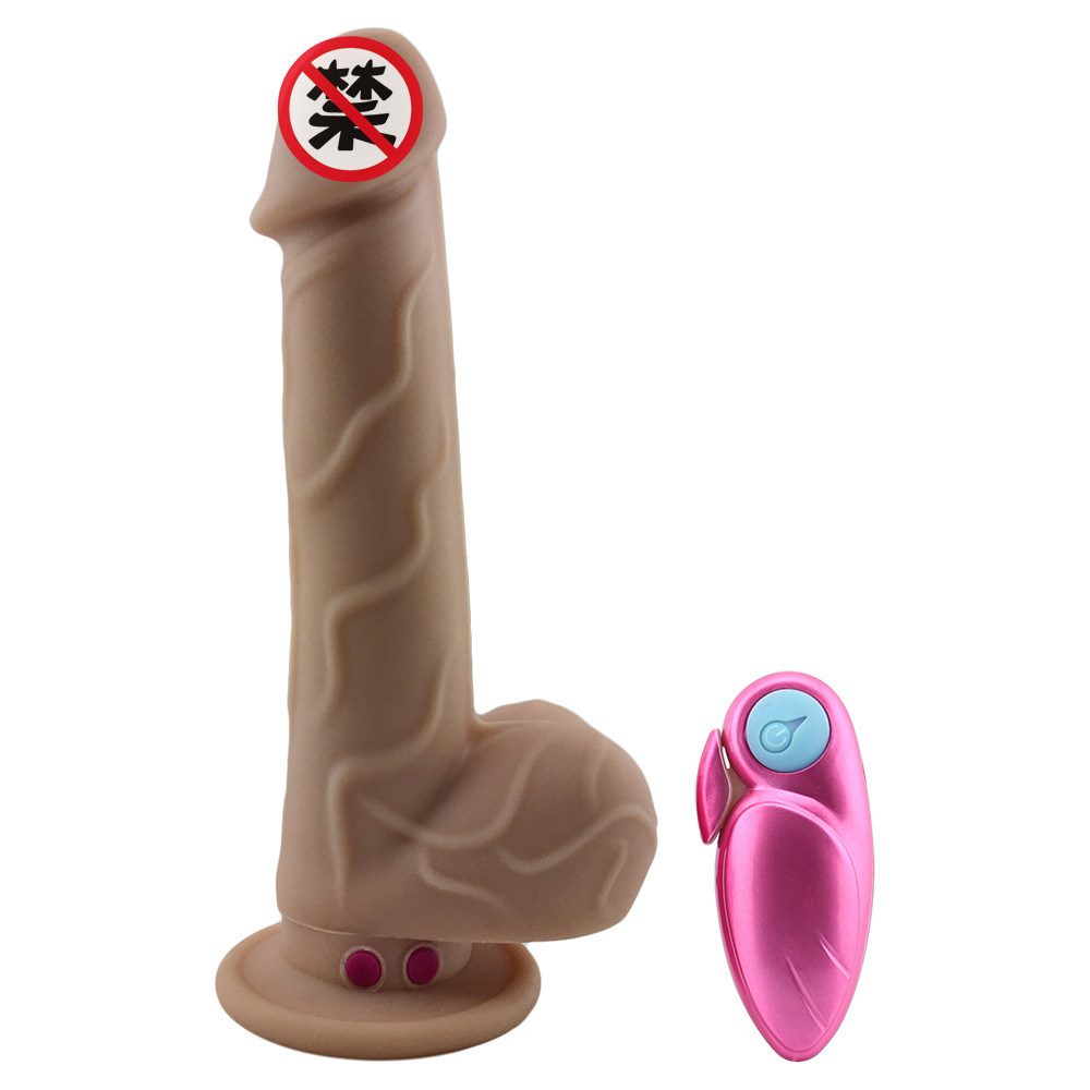 10 Speed Vibrating Dildo Vibrator Realistic Penis for Women Head Heating Body Flexible