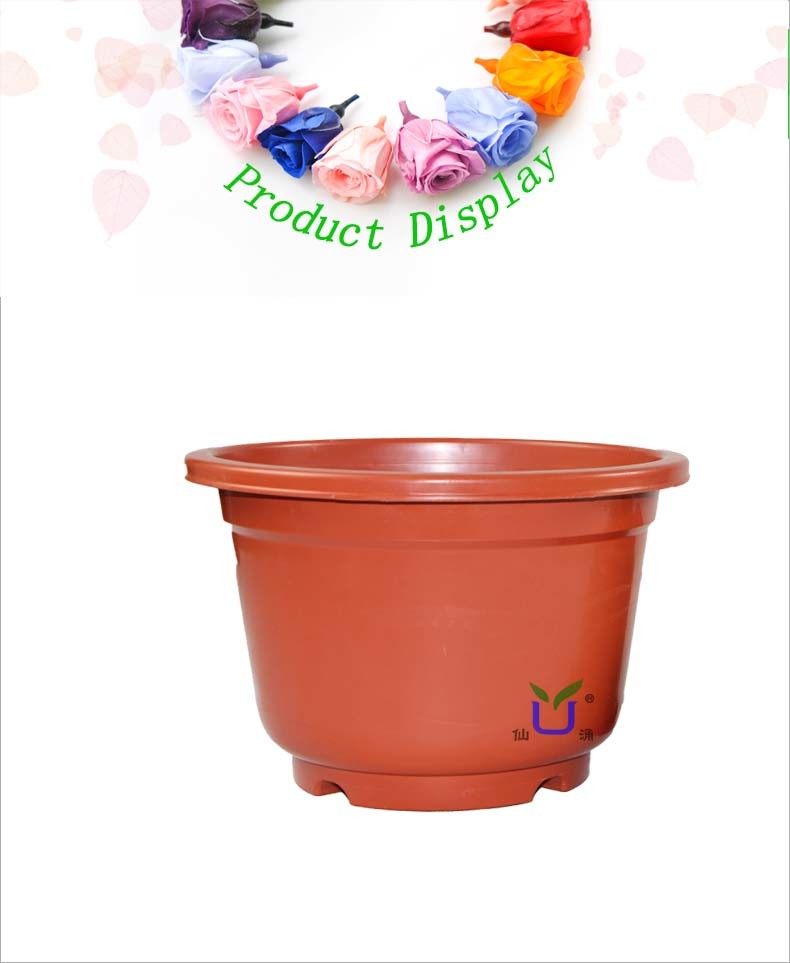 Indoor and Outdoor Round Plastic Flower Pots