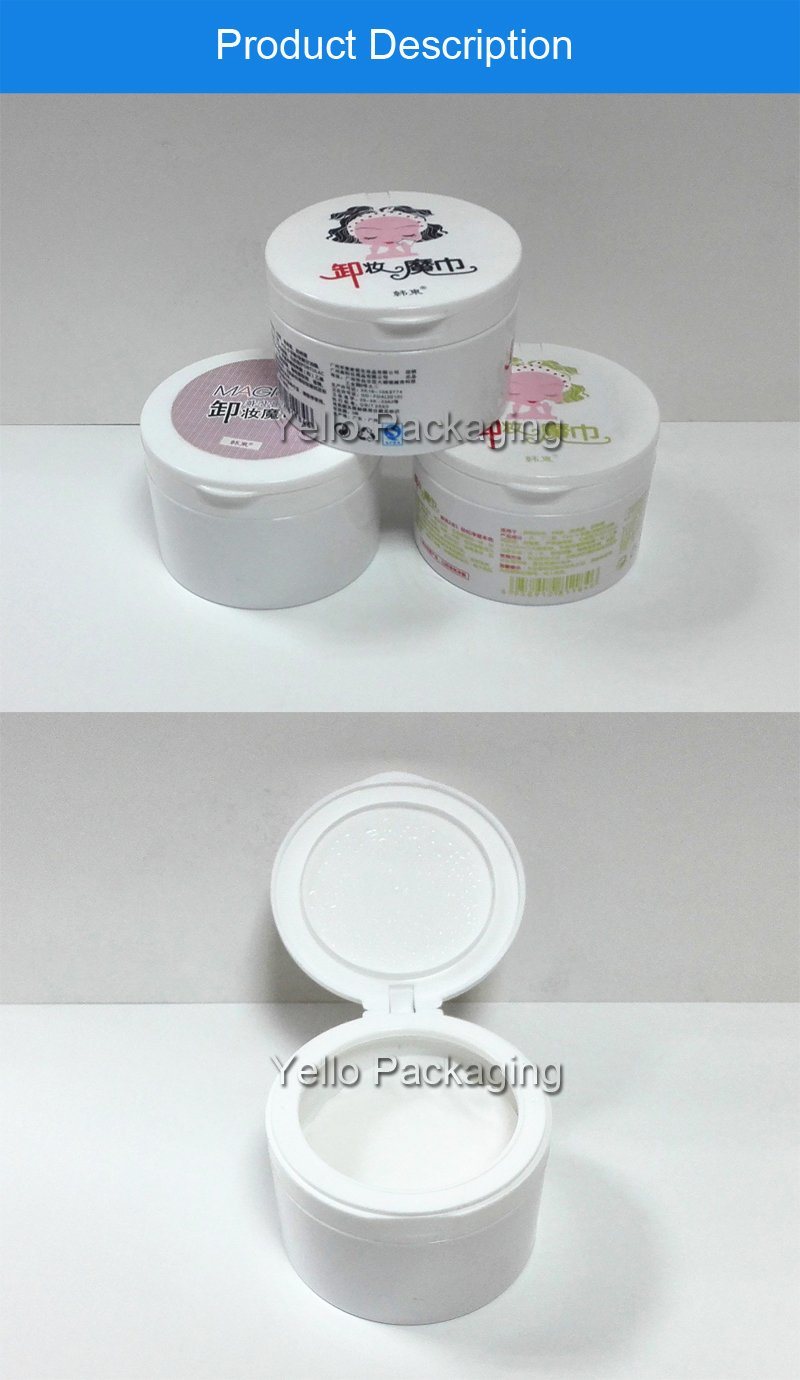 Pet Plastic Jar Cosmetic Container for Cleaning Wipe