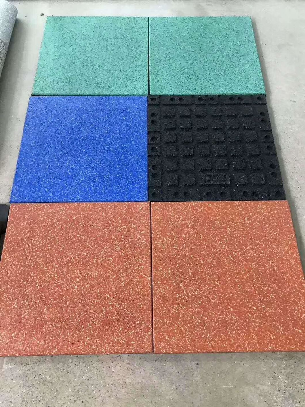 High Flexibility Slip-Resistant Outdoor Rubber Floor Tiles