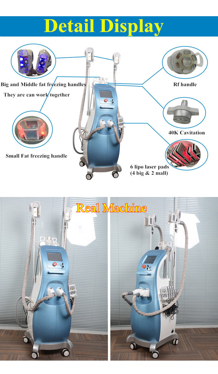 Cryolipolysis Cavitation Slimming Machine 3 Cryo Handles 5 in 1 Multifunction Beauty Equipment