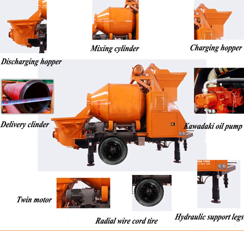 30m3 New Condition Mini Concrete Mixer Wth Pump