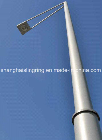 Galvaniced Street Light Pole Price with Steel Outreach Cross Arms