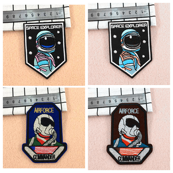 Cute Cartoon Spaceman Embroidery Patch for Garment, Bags, Shoes, etc.