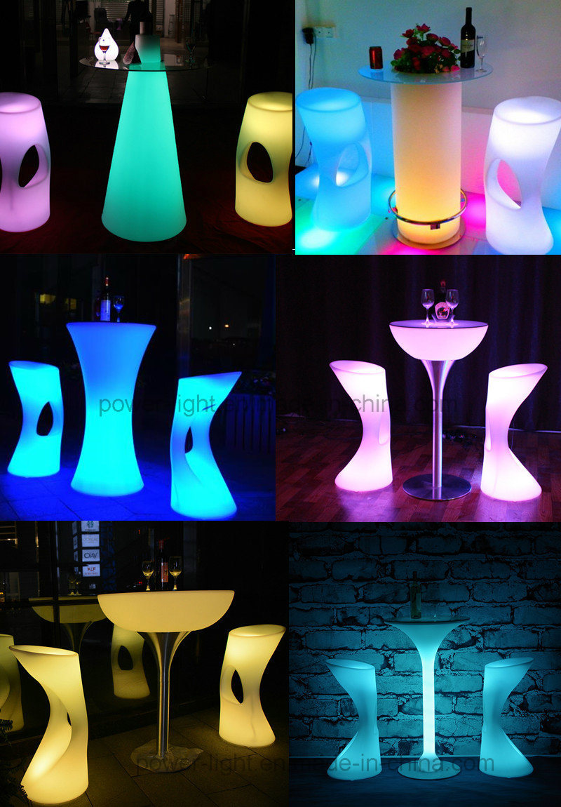 Lounge Furniture Modern Illuminated LED Bar Stools