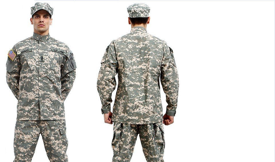 American Military/Army Acu Field Combat Camouflage Security Uniform