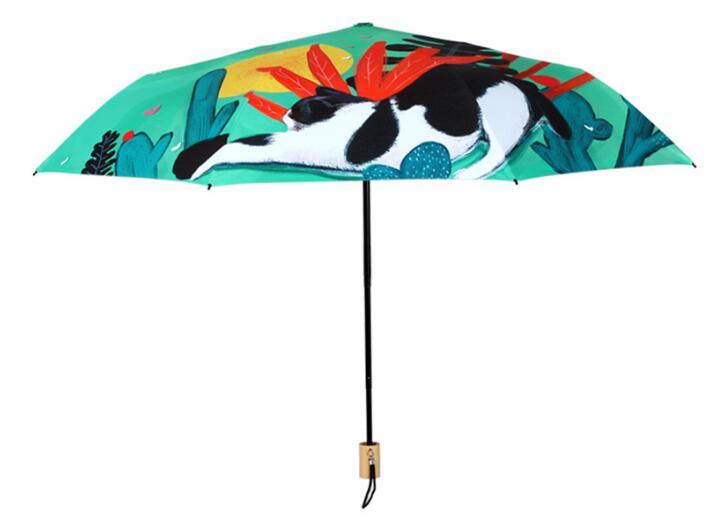 2018 New Fully Manual Anti-UV Umbrella Rain Fashion 12 Months Warranty Windproof Sun Rain Ladies Umbrella for Women