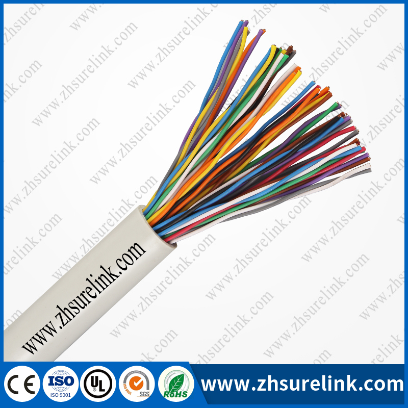 Indoor PVC Jacket Unshield Twisted Pair UTP Cat3 UTP Cat5e 50 Pair Telephone Cable