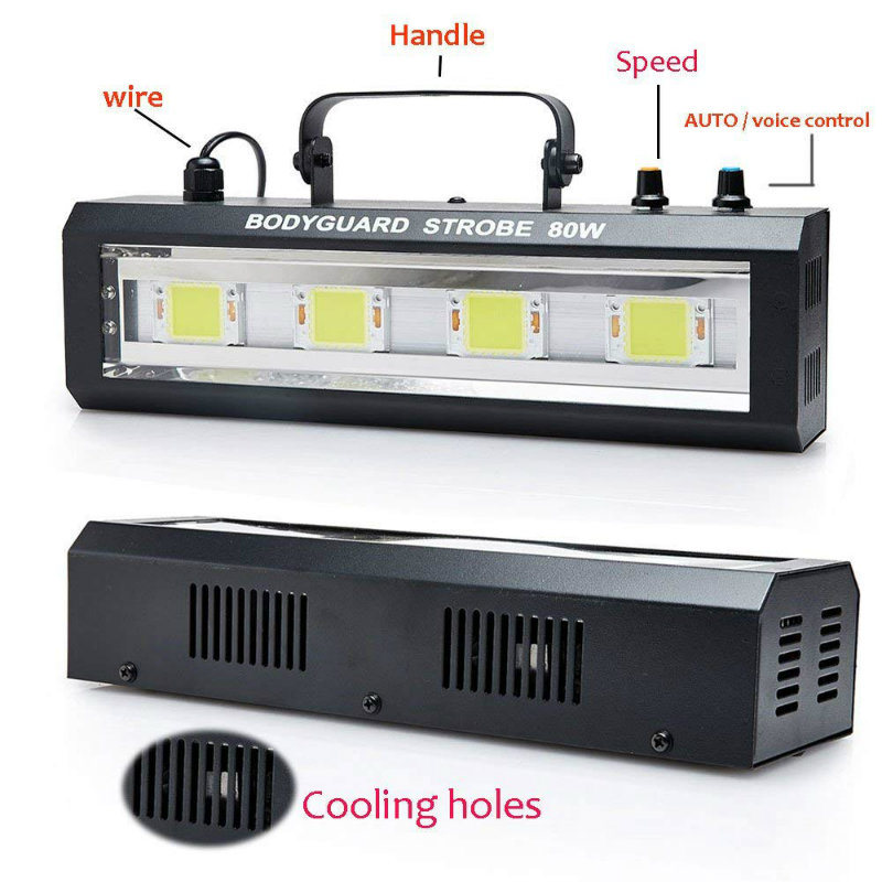 Aluminum 80W LED White Strobe Light for Party Stage Light