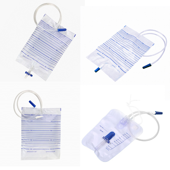 2000ml Portable Single Pass Urine Bag for Single Use