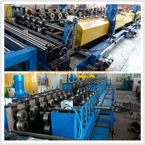 Steel Slotted Hole Cable Tray Roll Forming Machine with Detail / Perforated Cable Tray Roll Forming