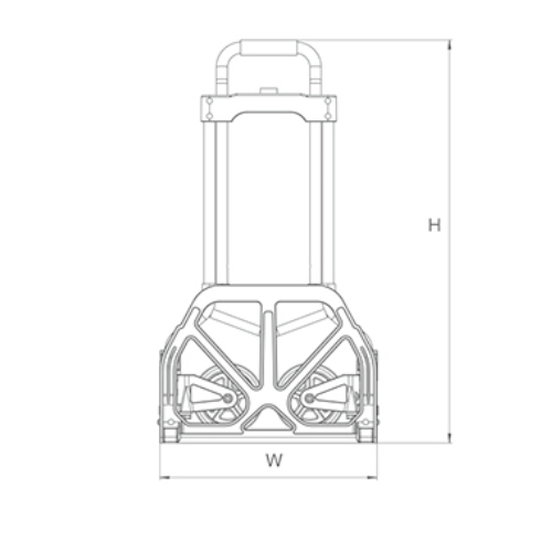 High Quality Folding Hand Cart Foldable Trolley Heavy Duty Mover Aluminium Hand Truck Gzs60A