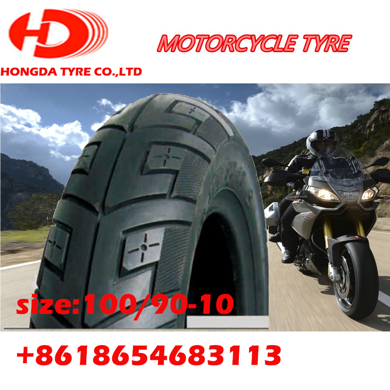 Hot Sale Motorcycle Scooter Tire Tubeless Tyre 100/90-10 130/70-12.130/60-13