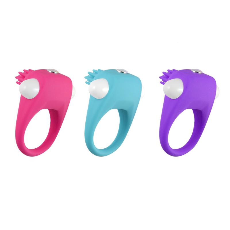 Soft Silicone Powerful Vibrating Cock Ring Adult Toy