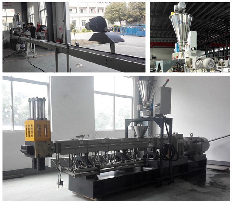 Plastic Granules Hot Cutting Twin Screw Extruder