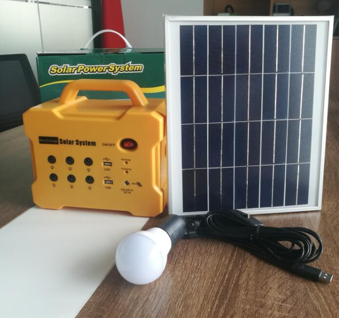 10W/15W/20W Portable DC Solar PV/Panel/Energy/Home/Power System with MP3/FM Radio