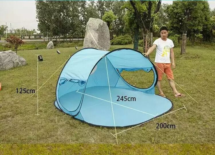 Factory Price Waterproof Custom Print Pop-up Beach Tent