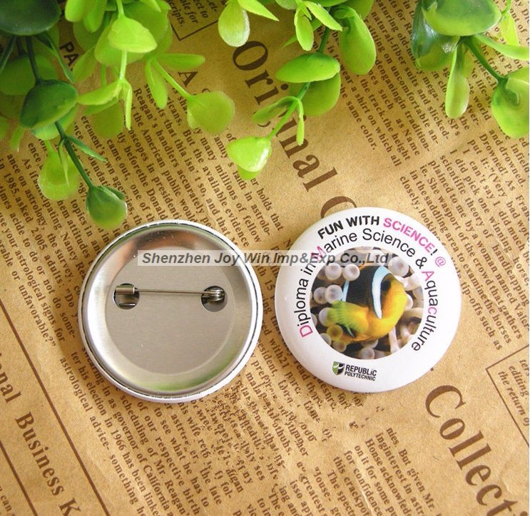 Promotional Tin Button, Christmas Button for Gift