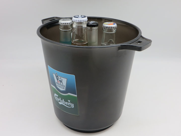 5L Capacity Plastic Ice Bucket with Logo for Wine