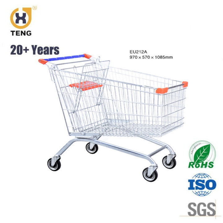 High Quality 150L Metal Shopping Trolley Cart