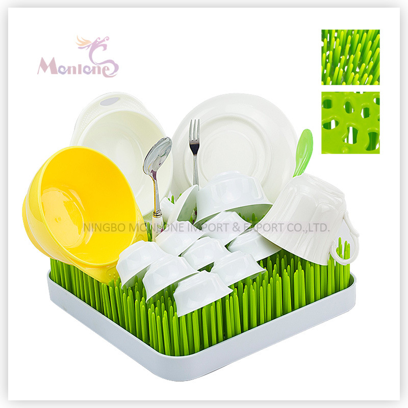 Plastic Round/Square Countertop Baby Bottle Lawn Grass Drying Rack