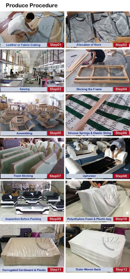 China Leisure Italy Leather Sofa Divan Furniture