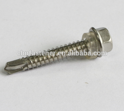 Tornillos autoperforantes de cabeza hexagonal hexagonal Hexagonal Hex Head Self Drilling Screws