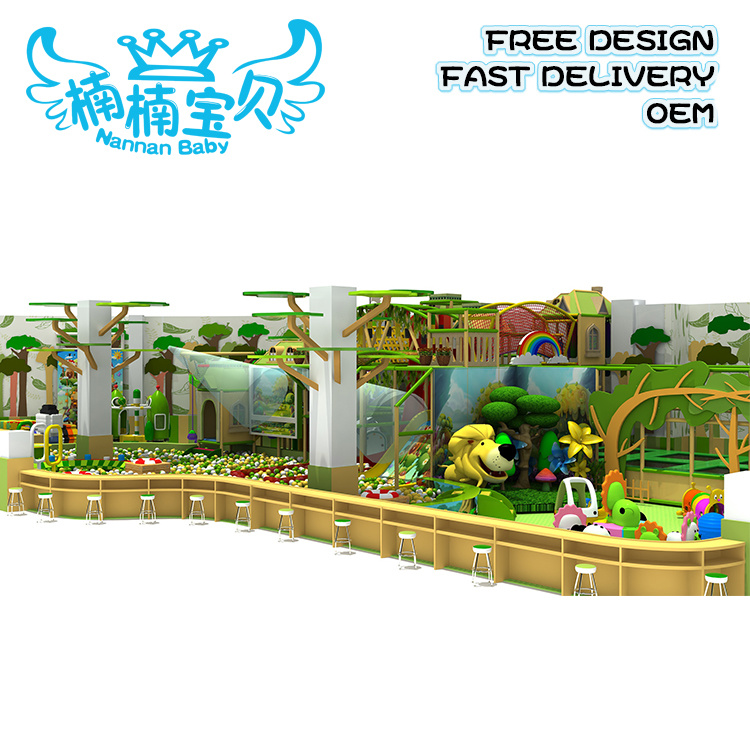 Jungle Theme Kids Indoor Soft Play Ground Equipment