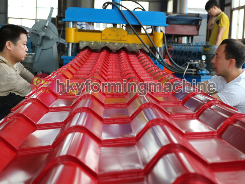 Normal Arc Color Steel Glazed Tile Roll Forming Machine