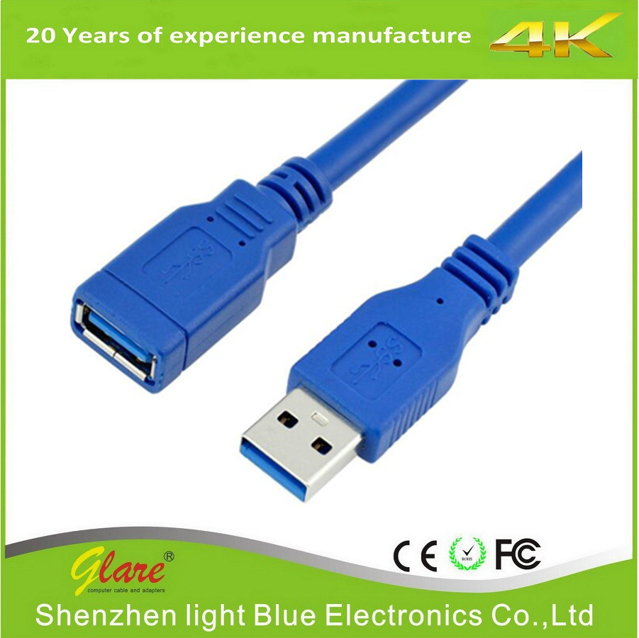 Shenzhen Factory Supply Good Quality Male to Female USB 3.0 Cable