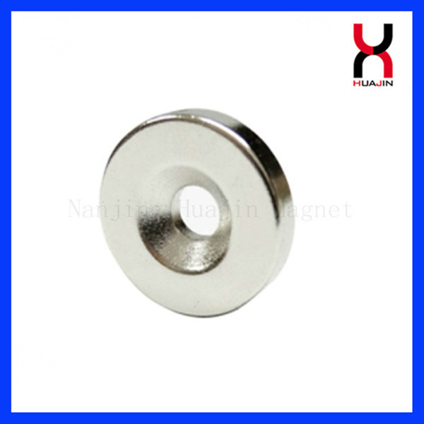 High Performance Sintered Ring Permanent Countersunk Magnets