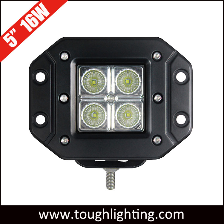 5 Inch 12W Auto LED Working Light with Flush Mount