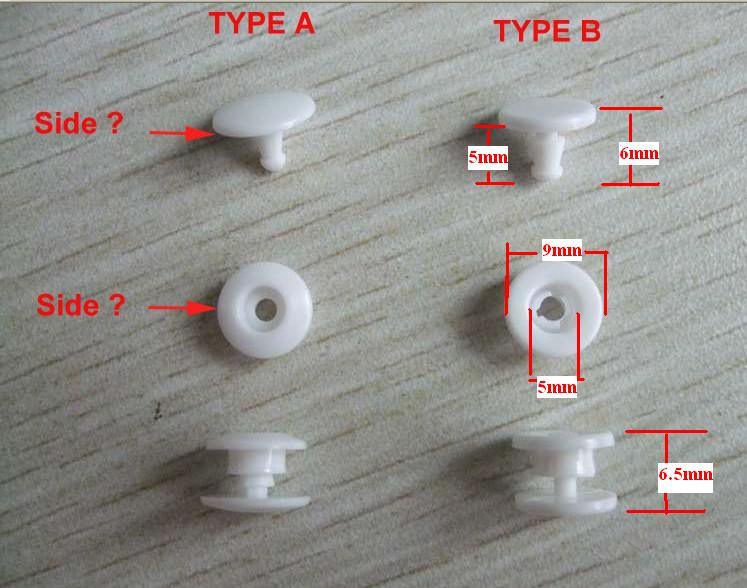 Plastic Button / Snaps for Wristband, PP/ POM