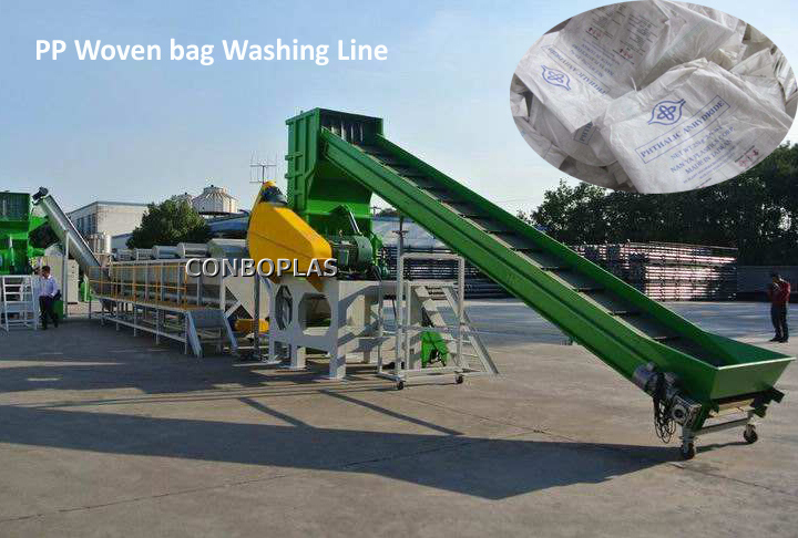 Plastic Waste Pet Bottle HDPE Film PP Woven Bag Washing Granulating Recycling Machine