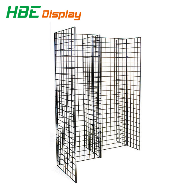 3-Sided Rotating Gridwall Display Stand