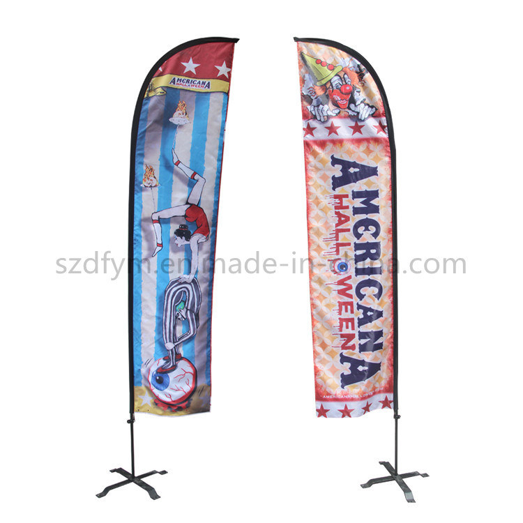 Custom Beach Flag, Outdoor Advertising Banner Supply Flag Pole