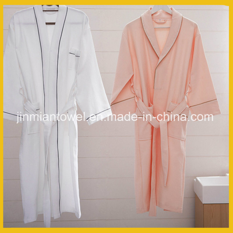 High Quality Wholesale Pure Cotton Woman Bathrobe for Hotel