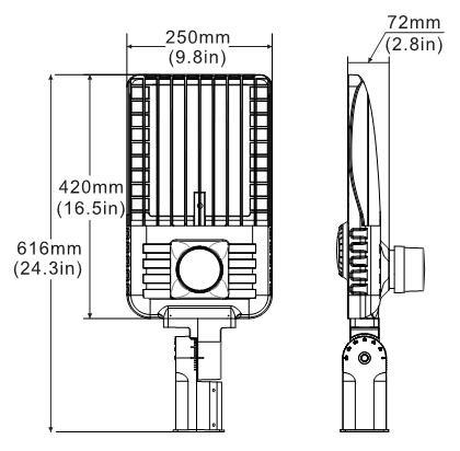 Street Light Poles Installation ETL Dlc Listed 300 Watt for 1000 Watt Mh HPS HID Replacement