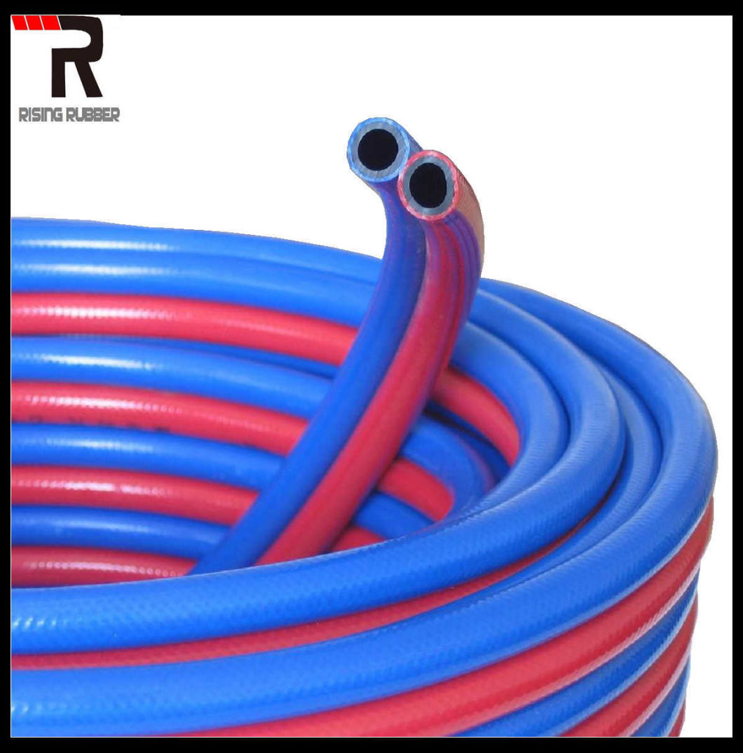 Flexible Textile Braided Twin Welding Rubber Tube