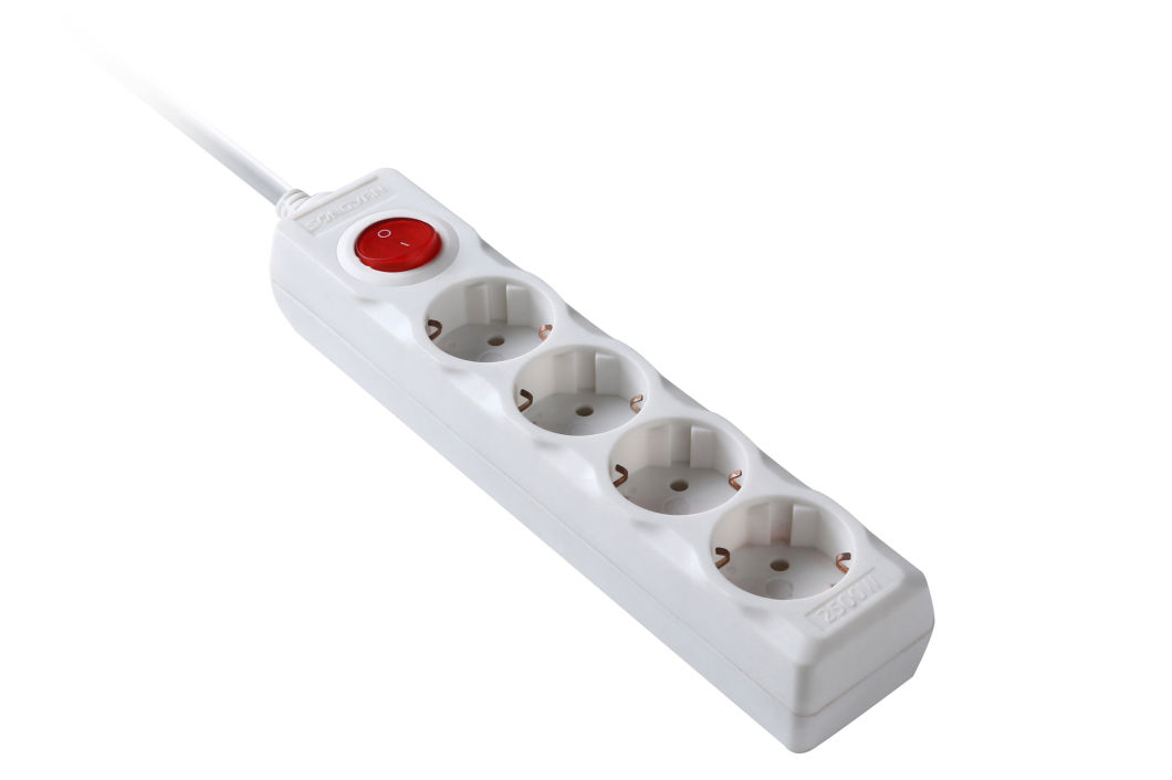 Manufacture Surge Protector Multiple Extension Power Strip Electrical Socket (RE4W)