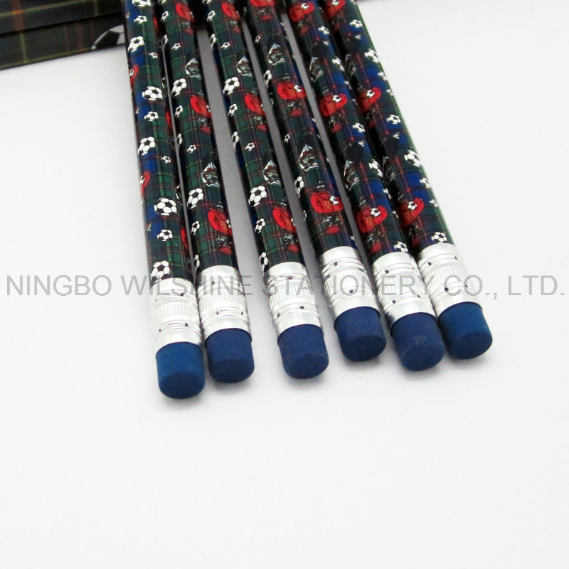 New Design Back to School Hb Pencil with Eraser for Super Market (MP020A)