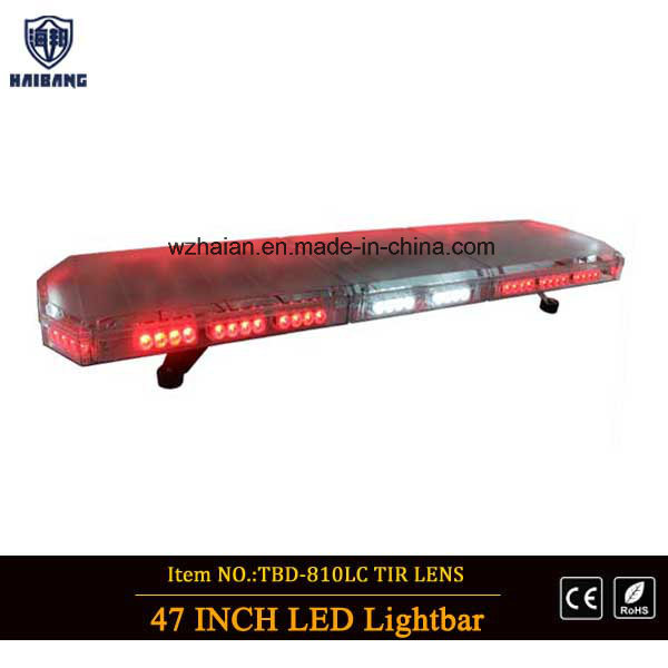 LED Warning Lightbar with White Takedowns and Alley Lights