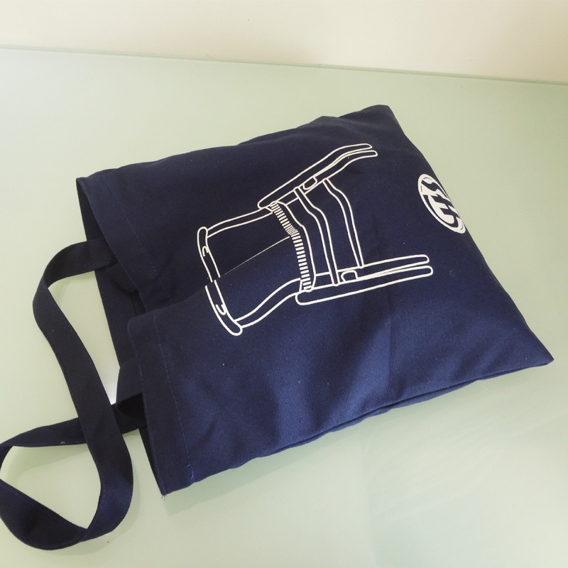 Popular Navy Blue School Cotton Bag for Students