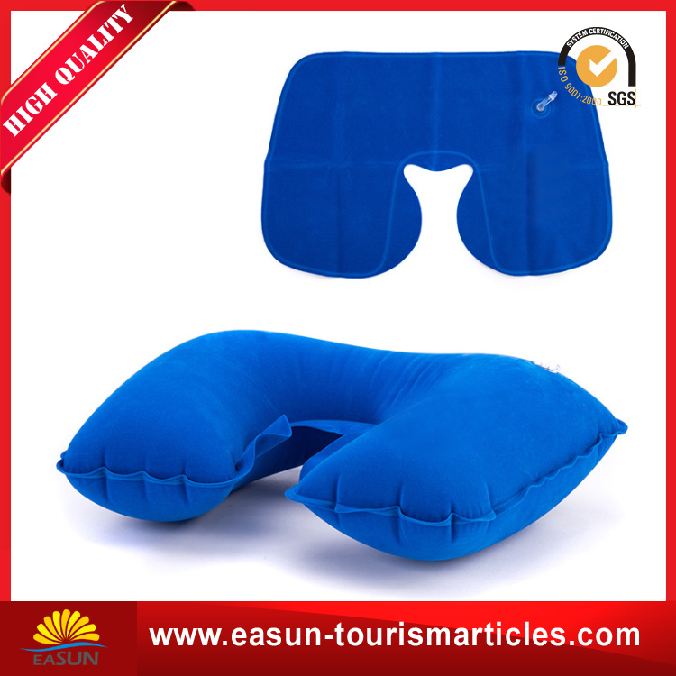 Flocked Disposable inflatable Pillow for Aviation