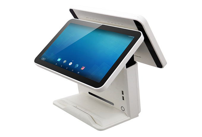 Dual Touch Screen Tablet POS System All in One Cash Payment Billing Electronic Cash Register