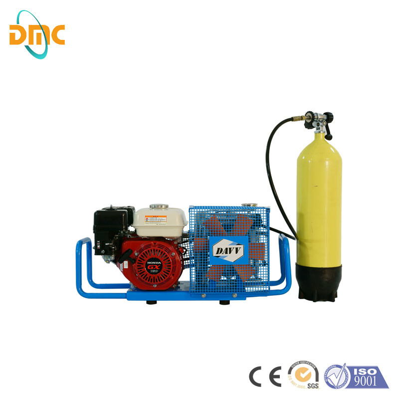 2.2kw 300bar 4500psi Mini Portable Piston Electric/Gasoline/Diesel Air Cooling High Pressure Pcp Paintball/Scuba Diving/Fire Breathing Air Pump Air Compressor